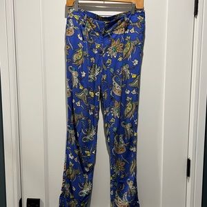LOFT Blue Paisley Pants